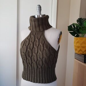 Nasty Gal Cropped Halter Top